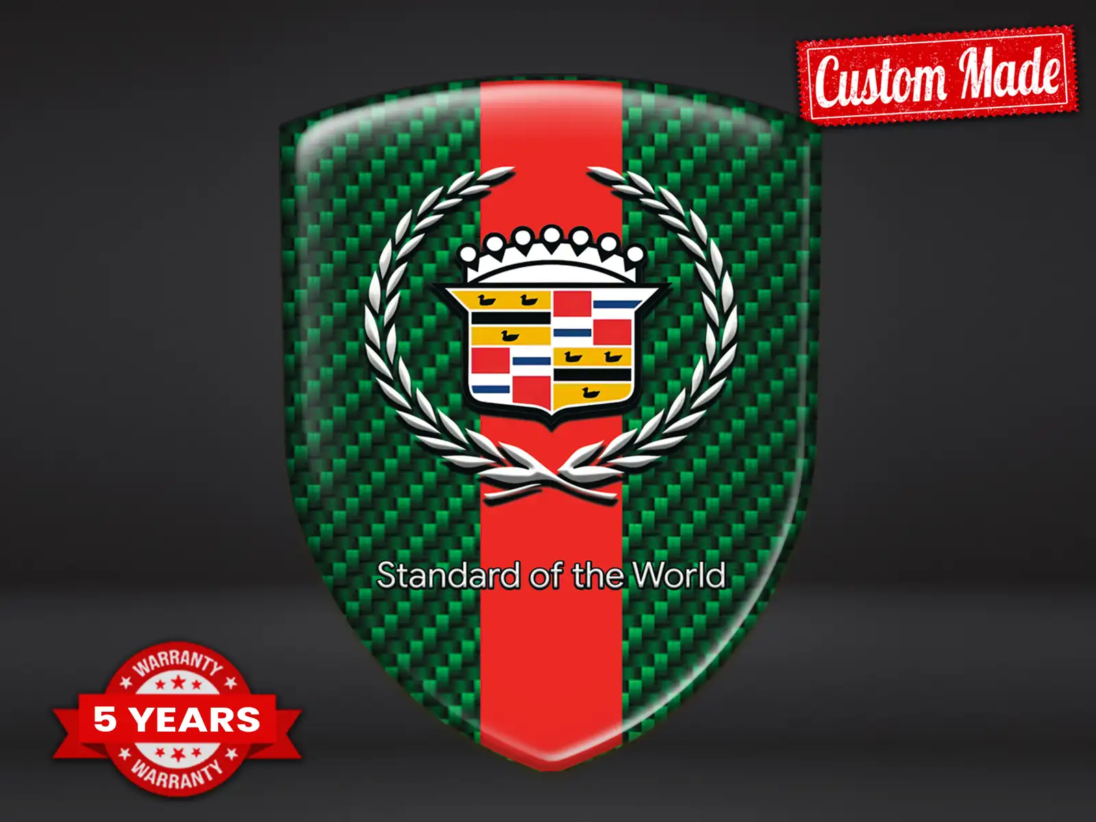 Cadillac Silikon Emblem Racing Premium Domes Limited Stil